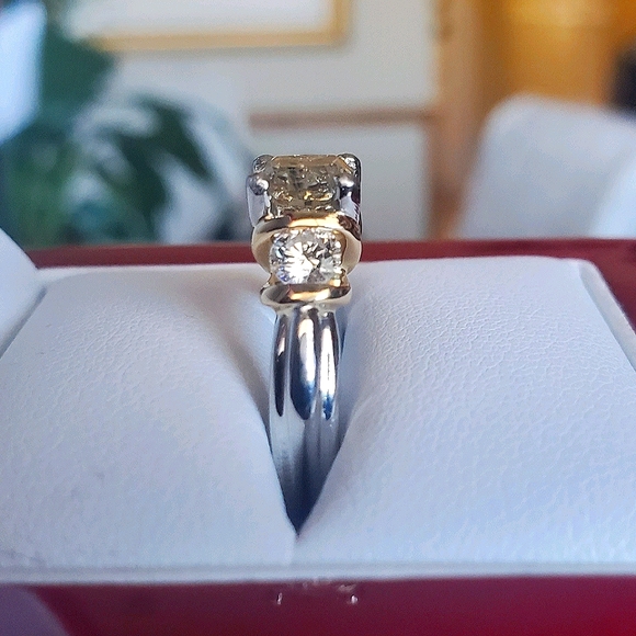 Verragio fancy yellow diamond ring 1.53 tcw - Picture 2 of 12